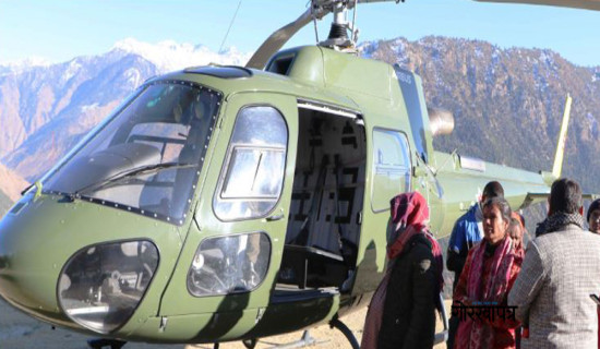 दुई सय ११ सुत्केरीको हेलिकप्टरमार्फत उद्धार