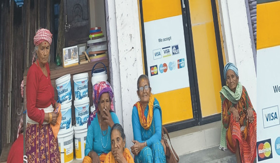 वृद्धवृद्धालाई भत्ता लिन सास्ती
