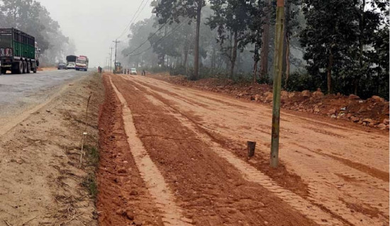 नारायणगढ–बुटवल सडकको प्रगति ३५ प्रतिशत