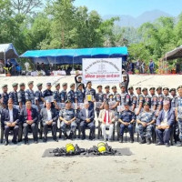 गृहमन्त्री श्रेष्ठद्वारा त्रिशूलीमा विपद् अभ्यास अवलोकन