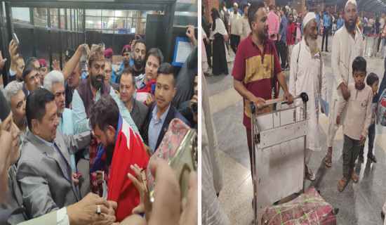 हजयात्रीको पहिलो समूहलाई  बिदाइ