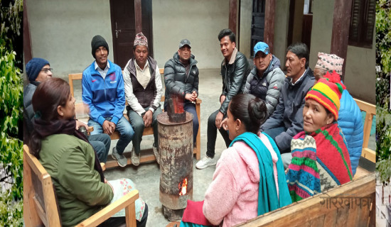 तापक्रम शून्य डिग्री, जाडो छल्न आगो ताप्दै हुम्लावासी