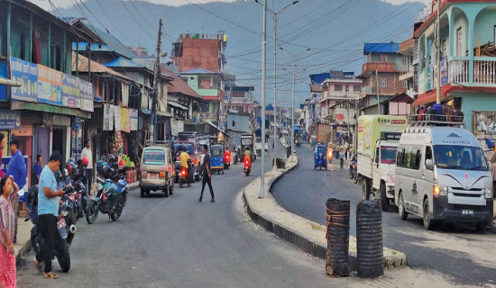 बजार क्षेत्रका सडक कालोपत्रे