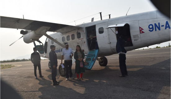 गुल्मीको रेसुङ्गाबाट हप्तामा दुई उडान हुने