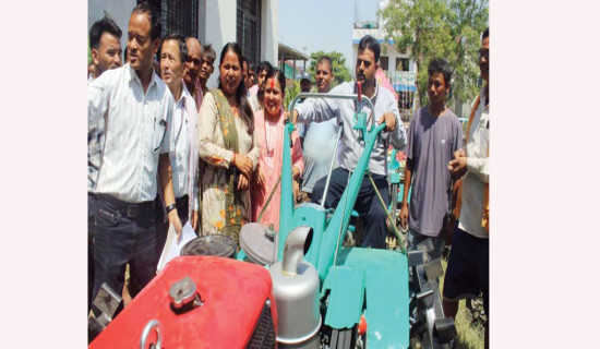 अनुदानमा कृषि सामग्री